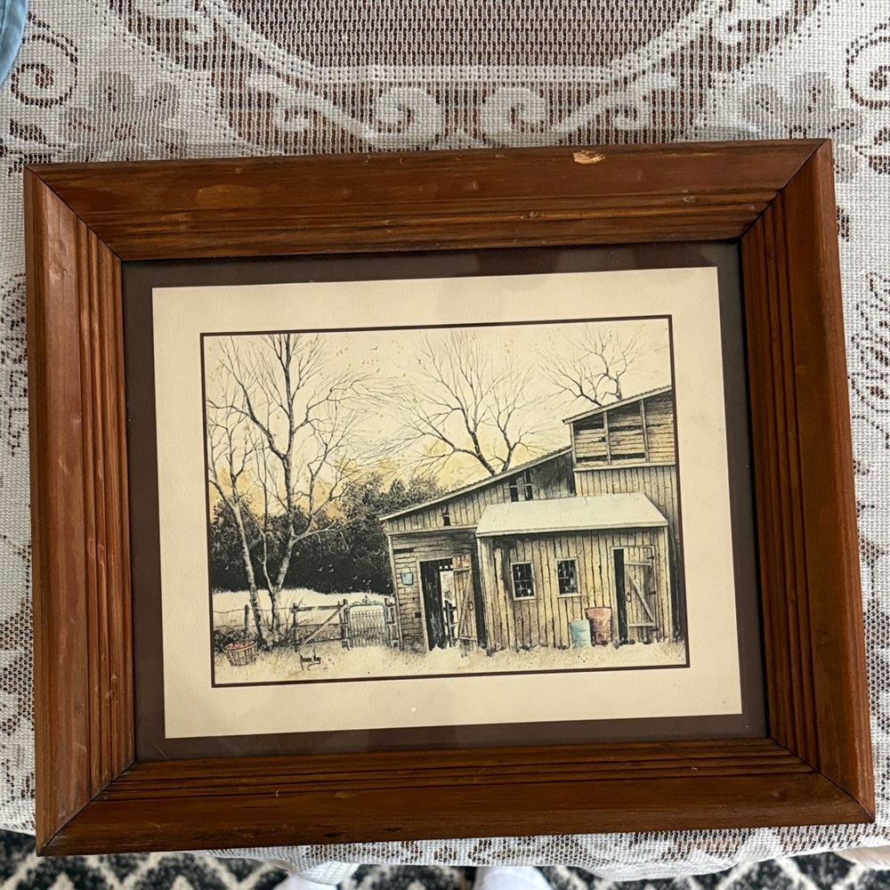 Rustic Framed Barn Artwork